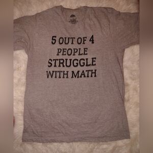 Humorous Gray Math Graphic Tee